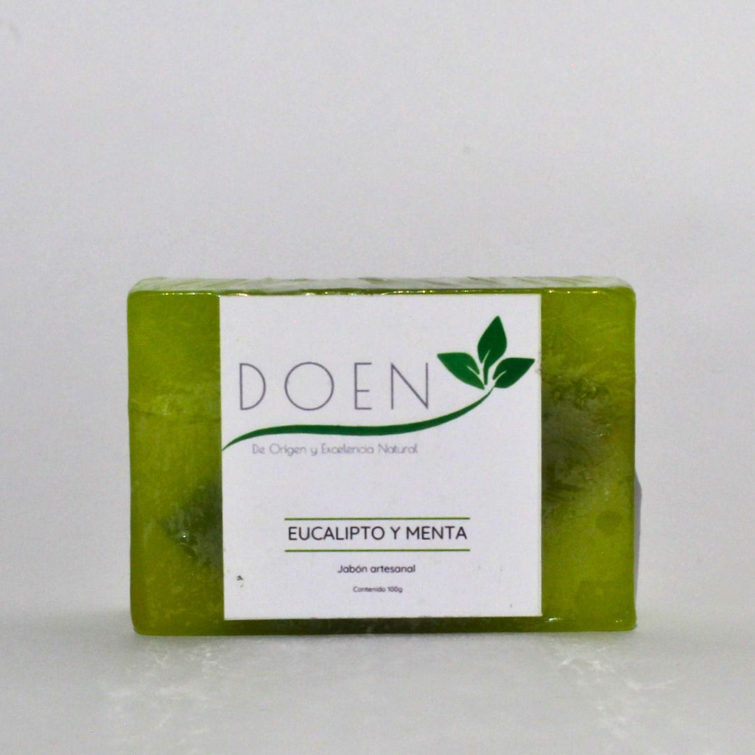 Jabón artesanal de Menta y Eucalipto DOEN