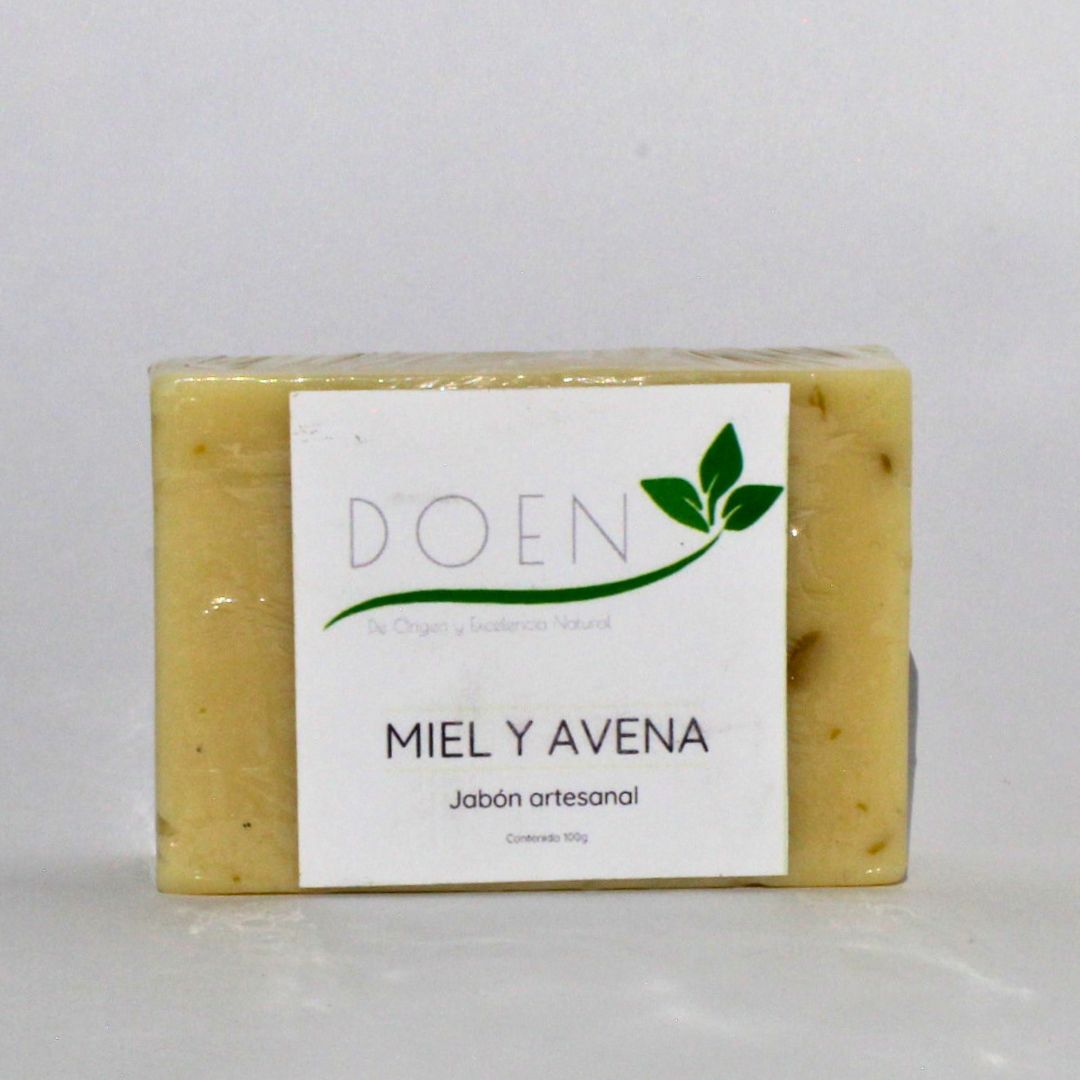 Jabón artesanal de Miel y Avena DOEN
