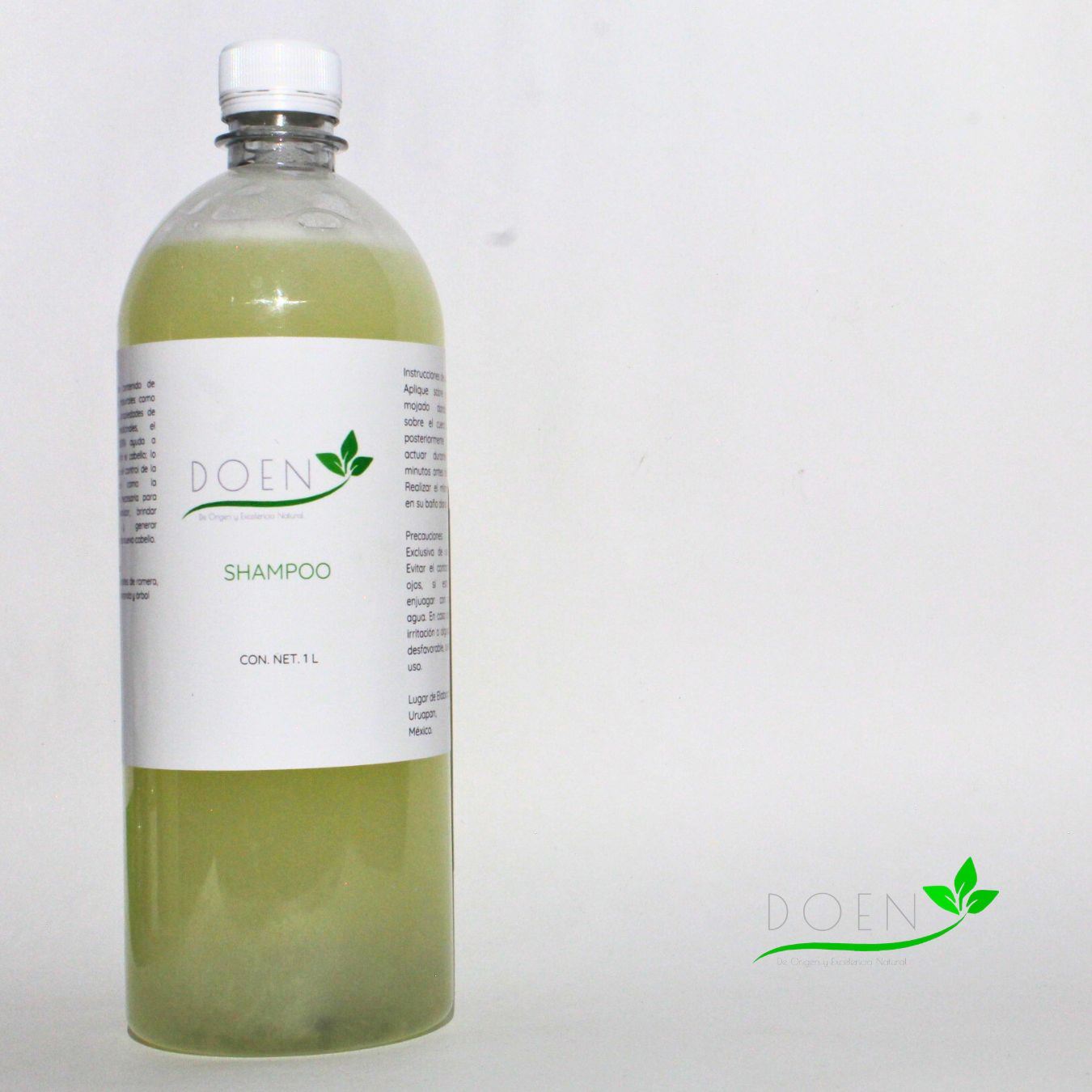 Shampoo artesanal DOEN orgánico 1 L