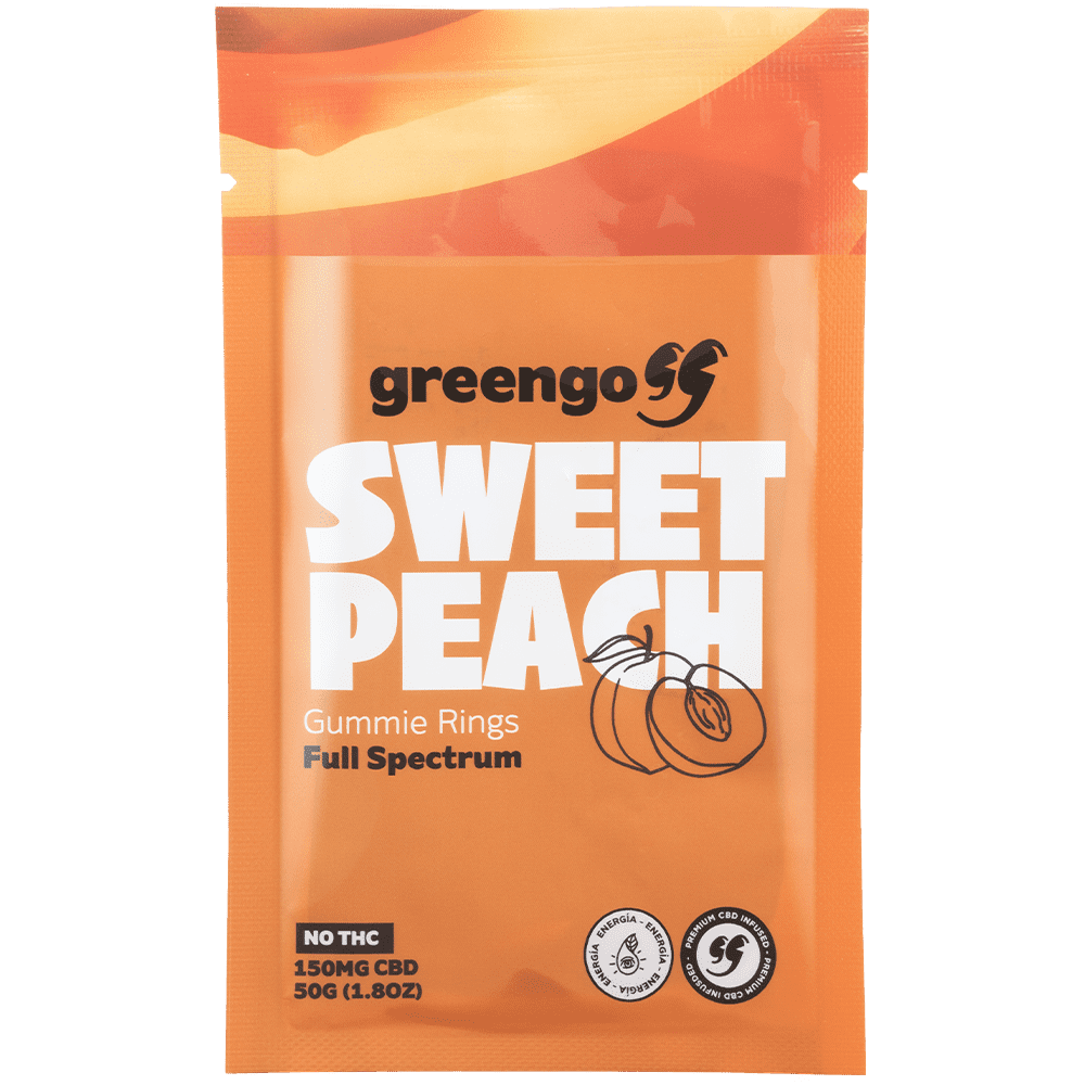 Gomitas CBD Sweet Peach Full Spectrum/Vitamina B12 (Energía)