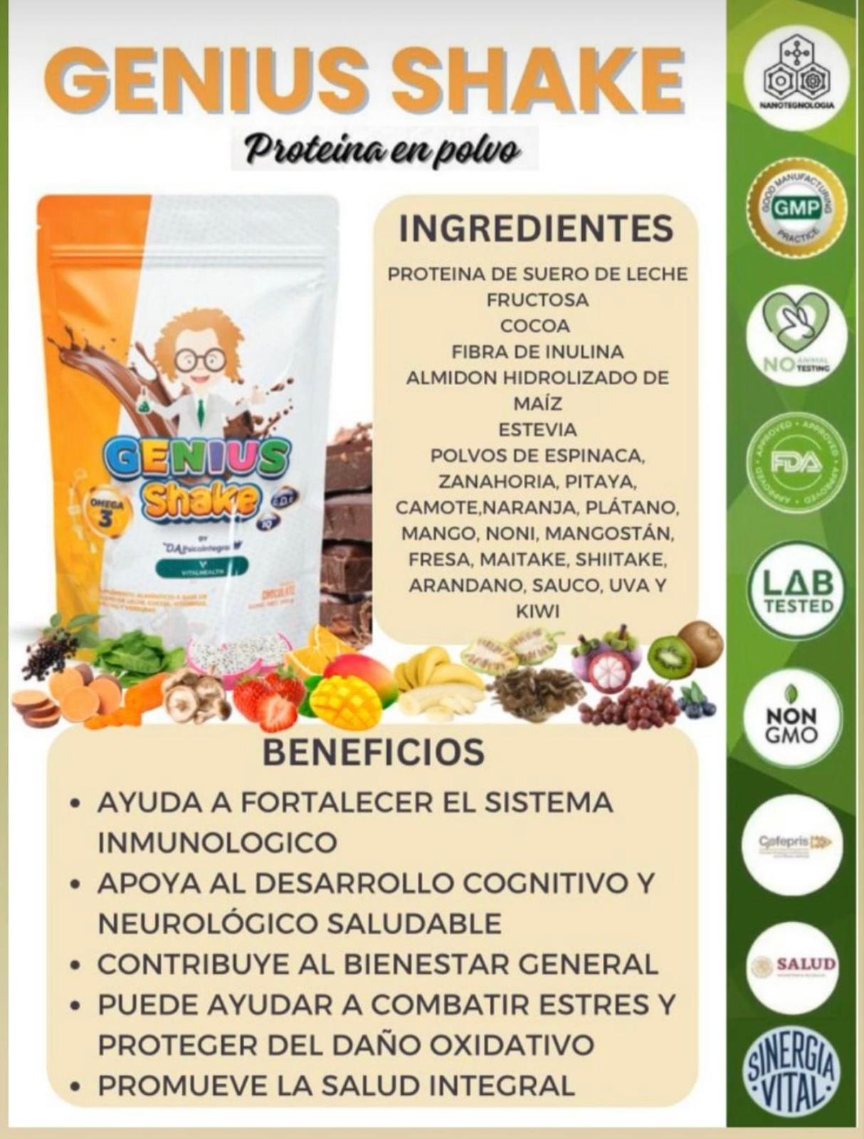 GENIUS SHAKE MALTEADA