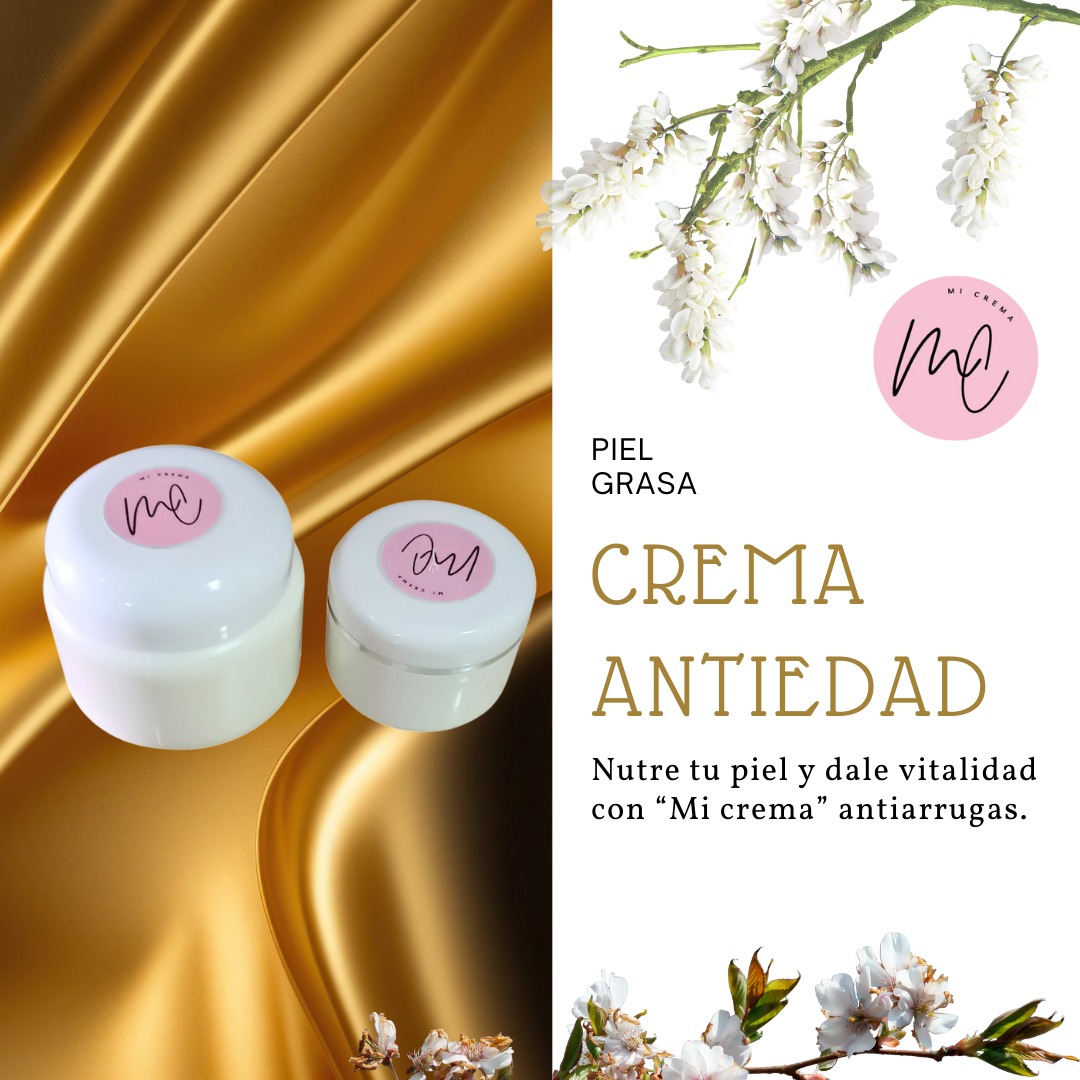 Crema facial antiarrugas, colágeno + niacinamida para piel grasa. Disminuye poros abiertos y manchas. 125gmm
