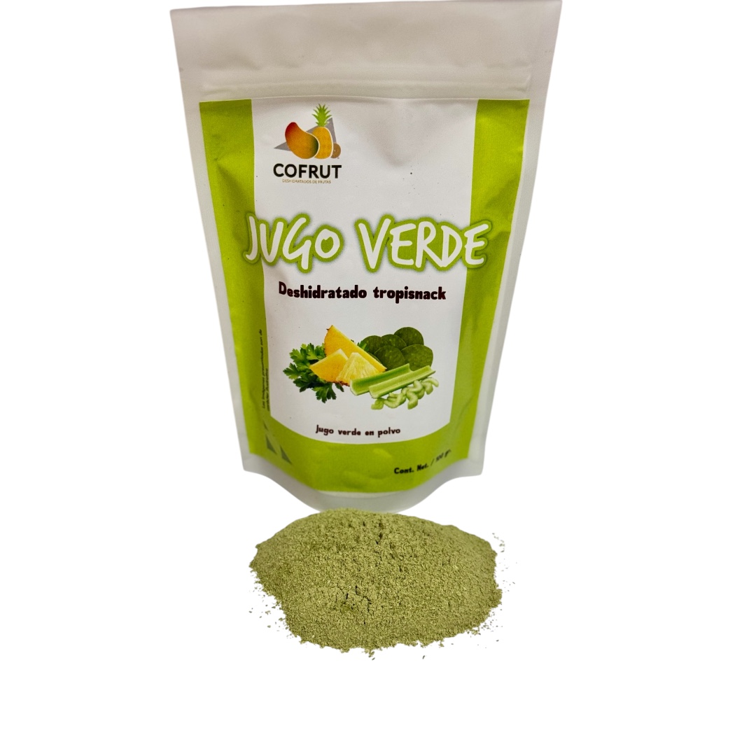 Jugo verde en polvo
