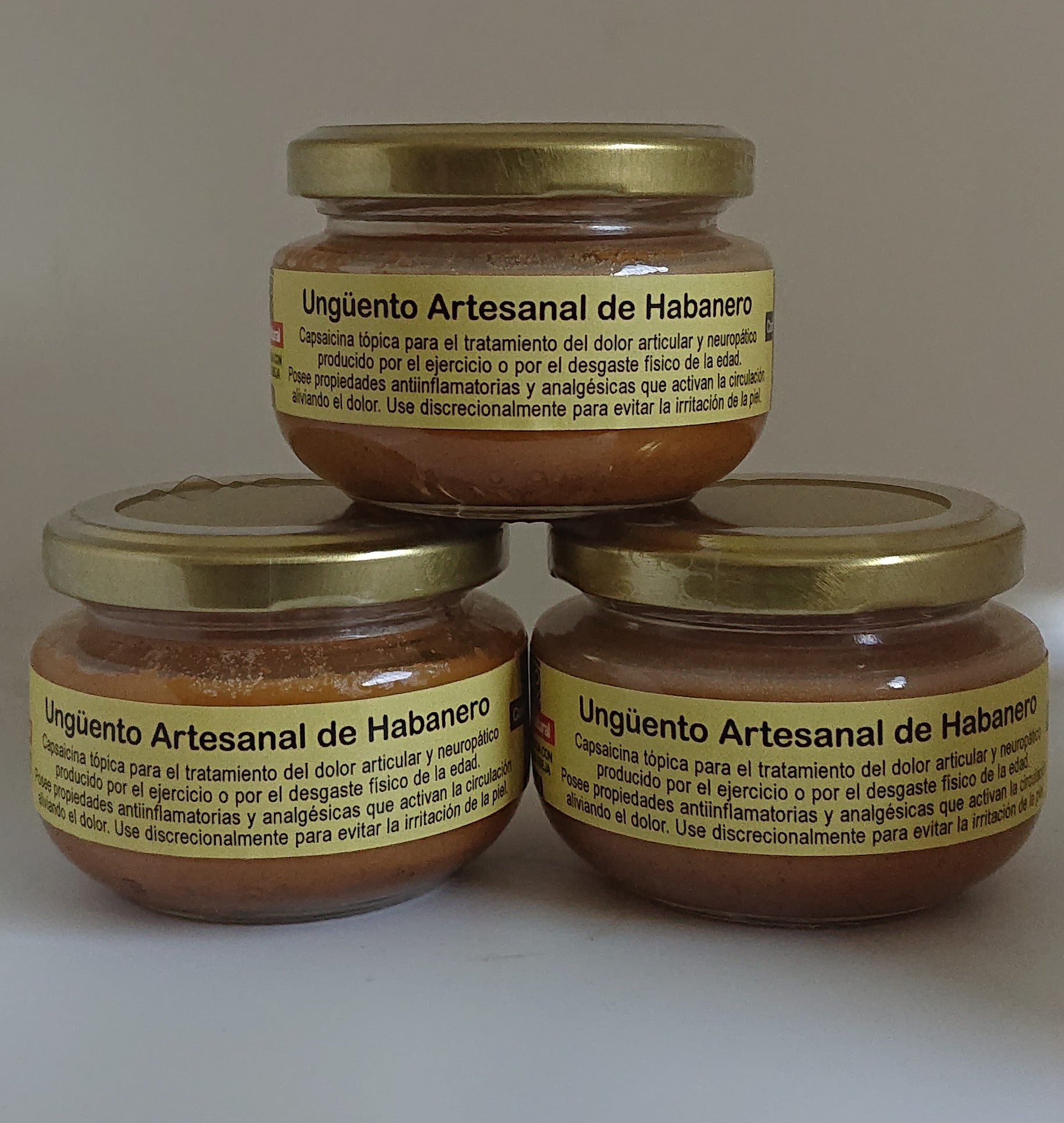 Ungüento de chile habanero rojo 120 gr
