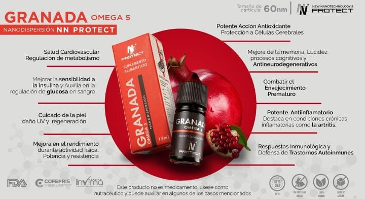 Omega 5 Nanodispersión 15 ml MX Granada