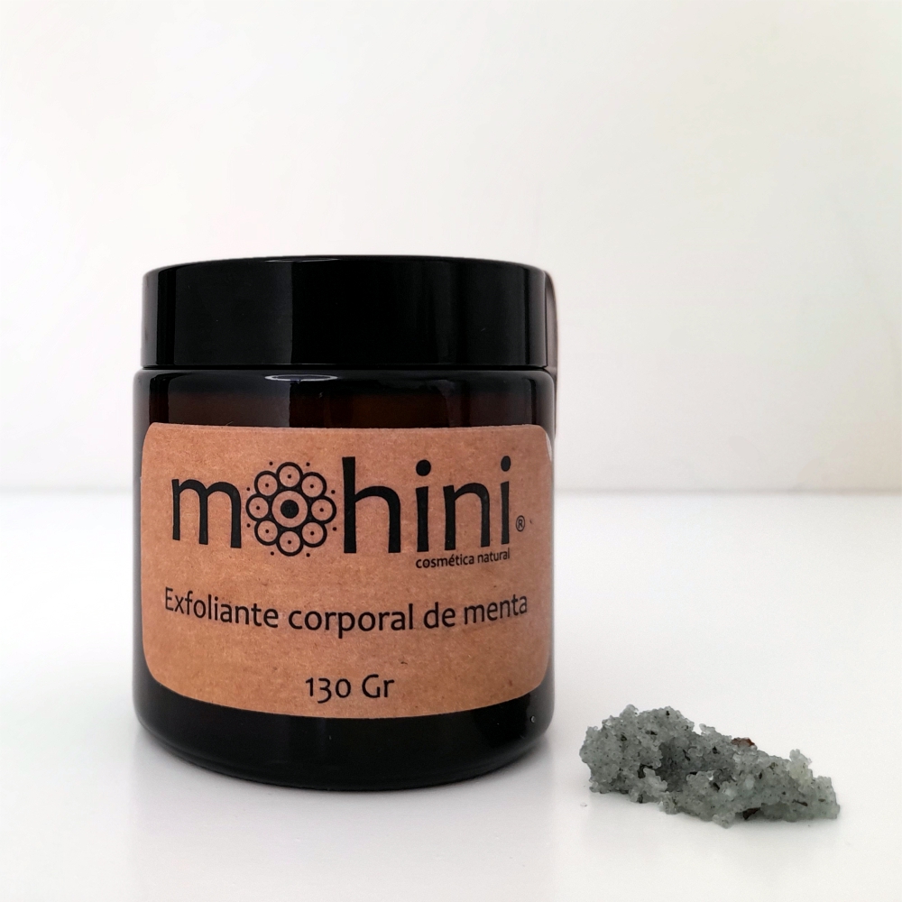 Exfoliante corporal de menta y espirulina