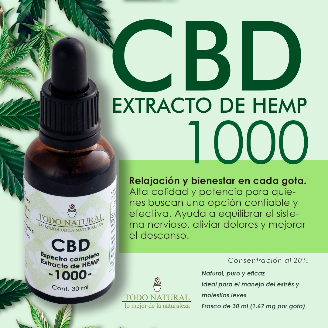 CBD 1000 EN GOTERO DE 30 ML