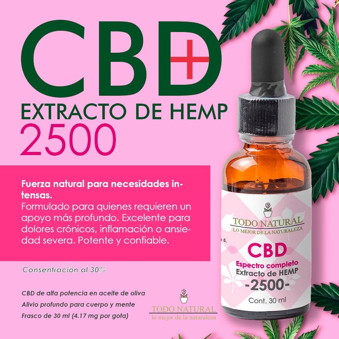 cbd 2500 mg Gotero de 30 ml