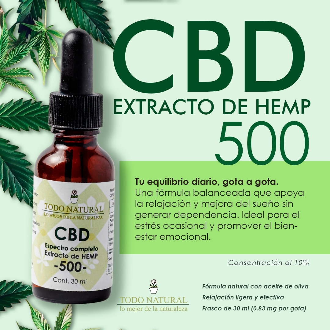 CBD 500 EN GOTERO DE 30 ML