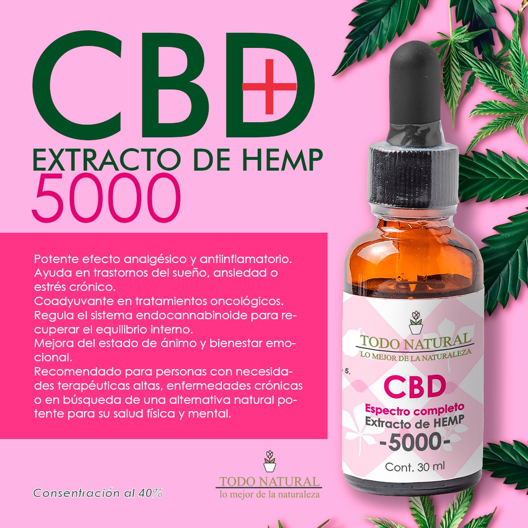 cbd 5000 mg Gotero de 30 ml