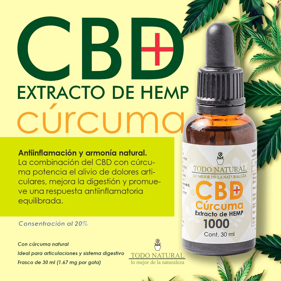 Formula cbd 1000 con Curcuma Gotero 30 ml