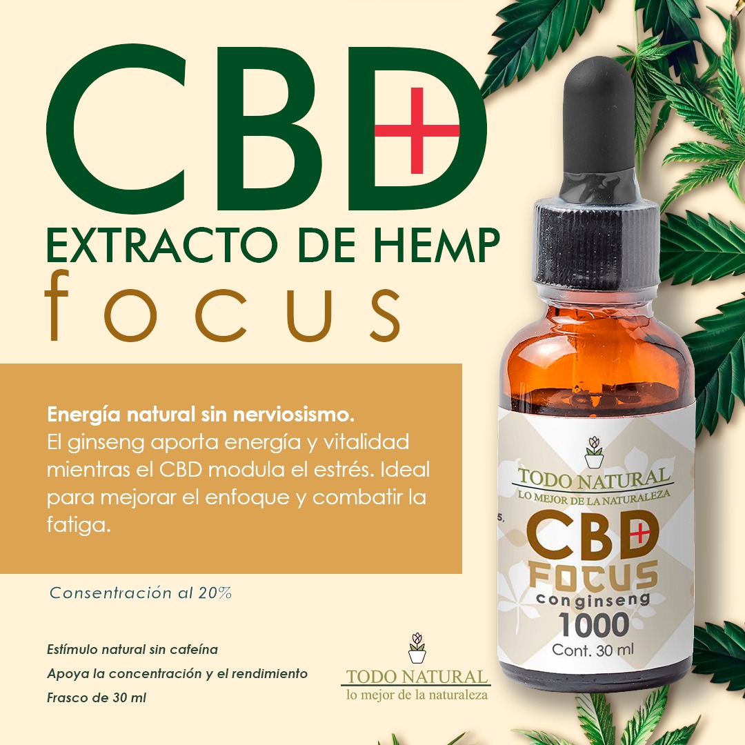 Formula Focus cbd 1000 con Gingseng Gotero 30 ml