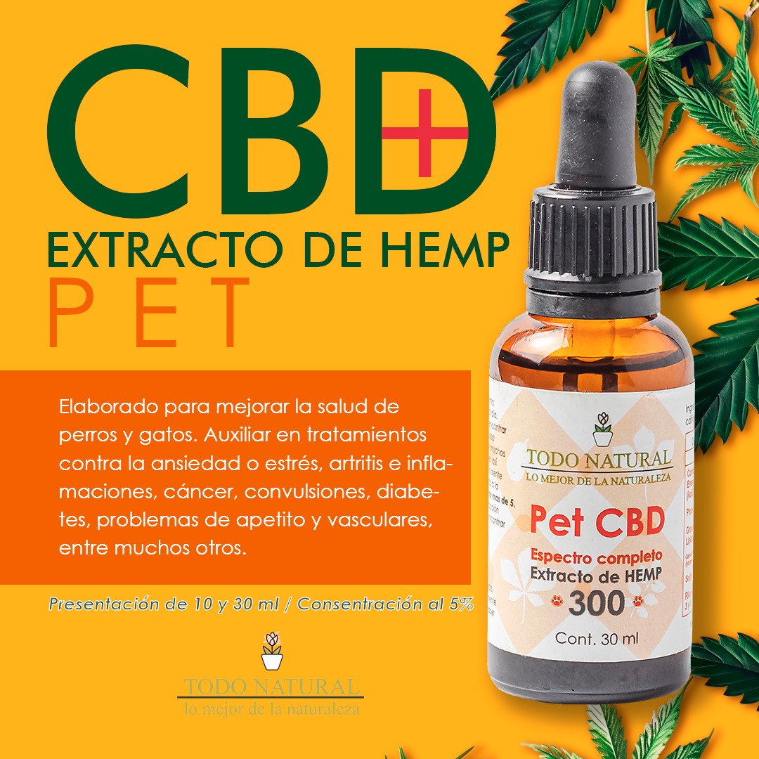 Formula PET cbd 500 con omega 3 en gotero de 30 ml