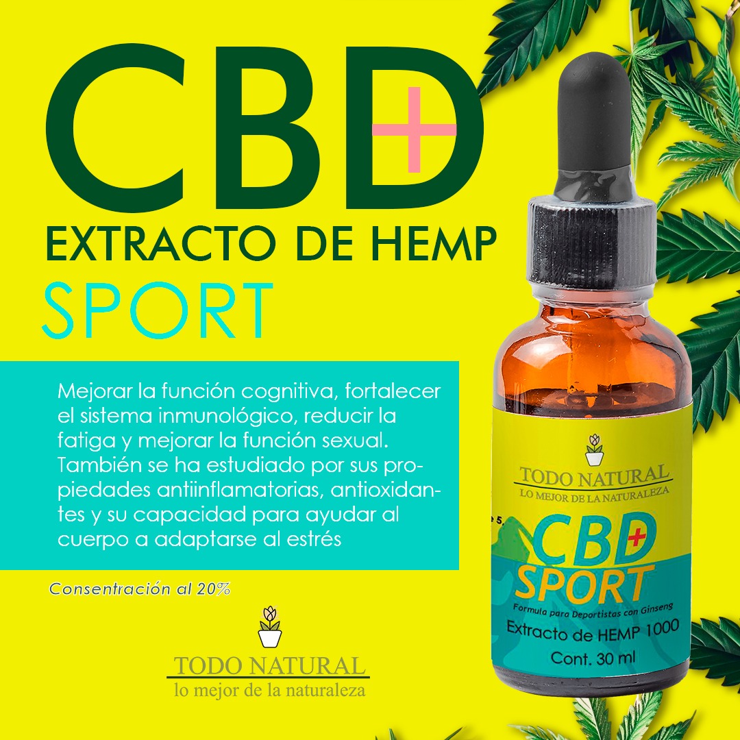 Formula Sport cbd 1000 con Gingseng Gotero 30 ml