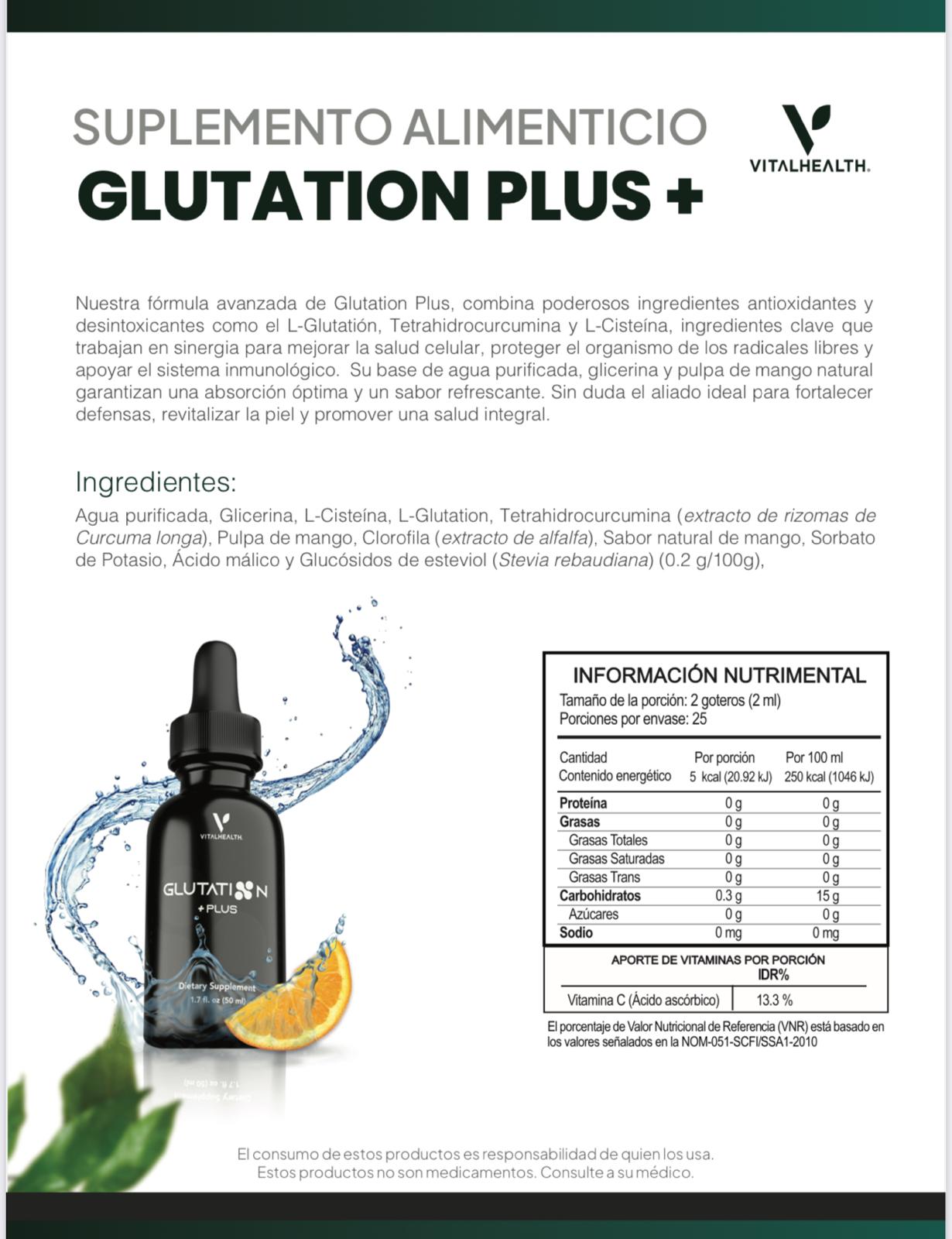 GLUTATION PLUS + GOTAS SUBLINGUAL