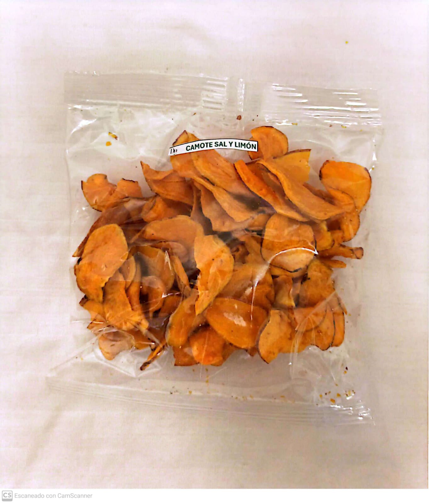 CHIPS DE CAMOTE LIMON Y SAL