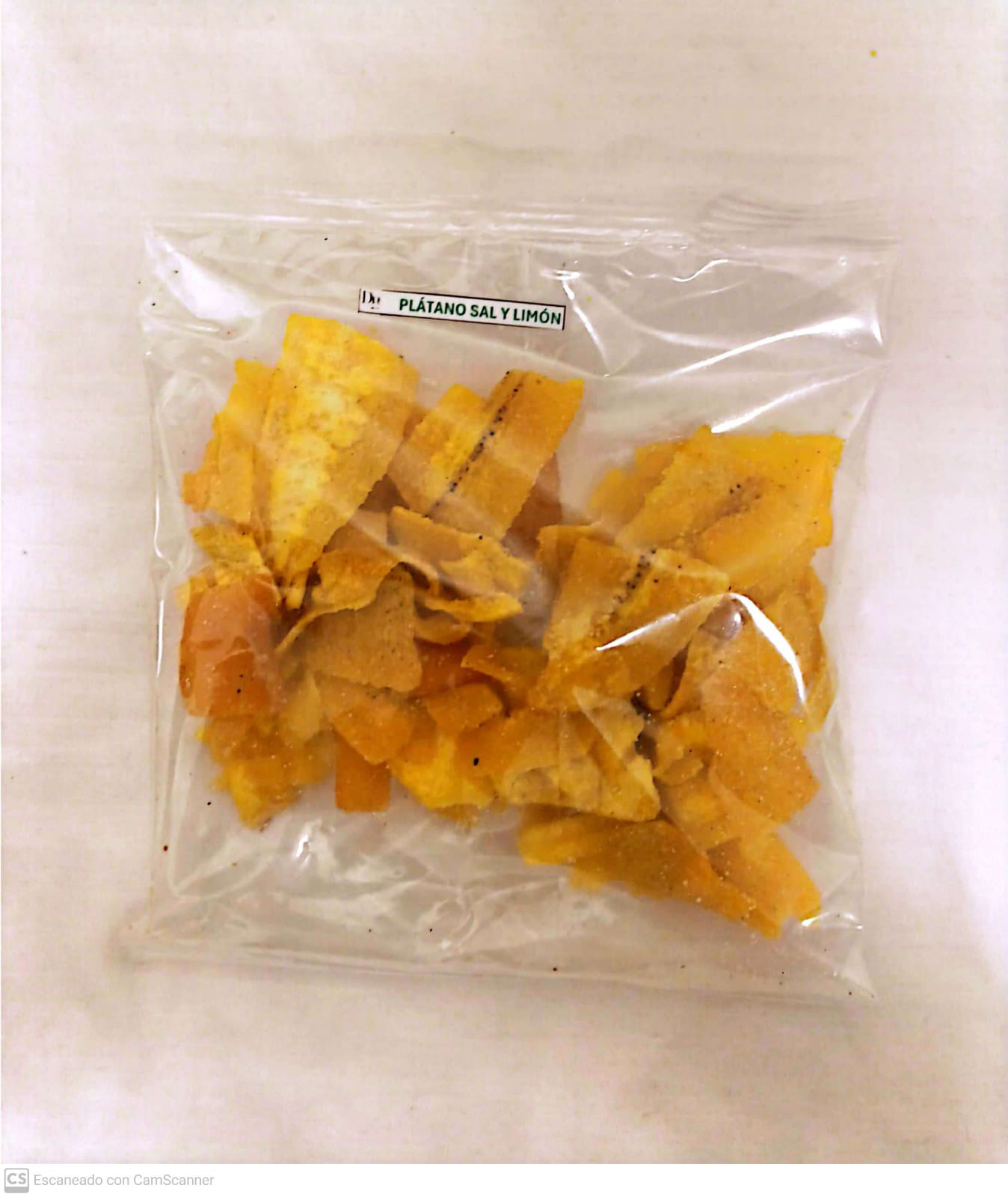 CHIPS DE PLATANO LIMON Y SAL