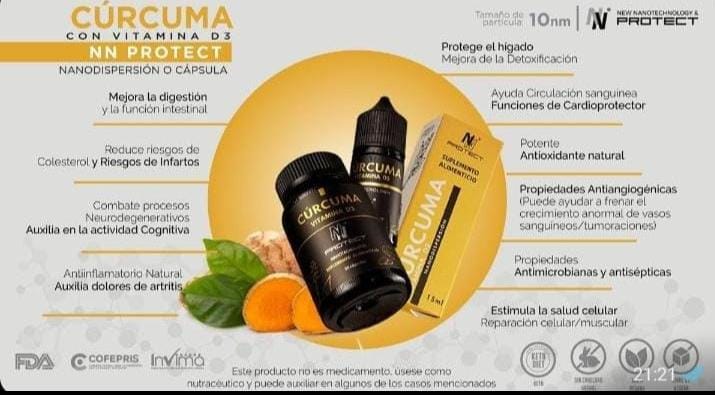 Cúrcuma en nanotecnología (curcumina)