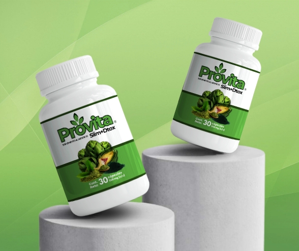 1 Provita Slim+Dtox paquete de 2 frascos