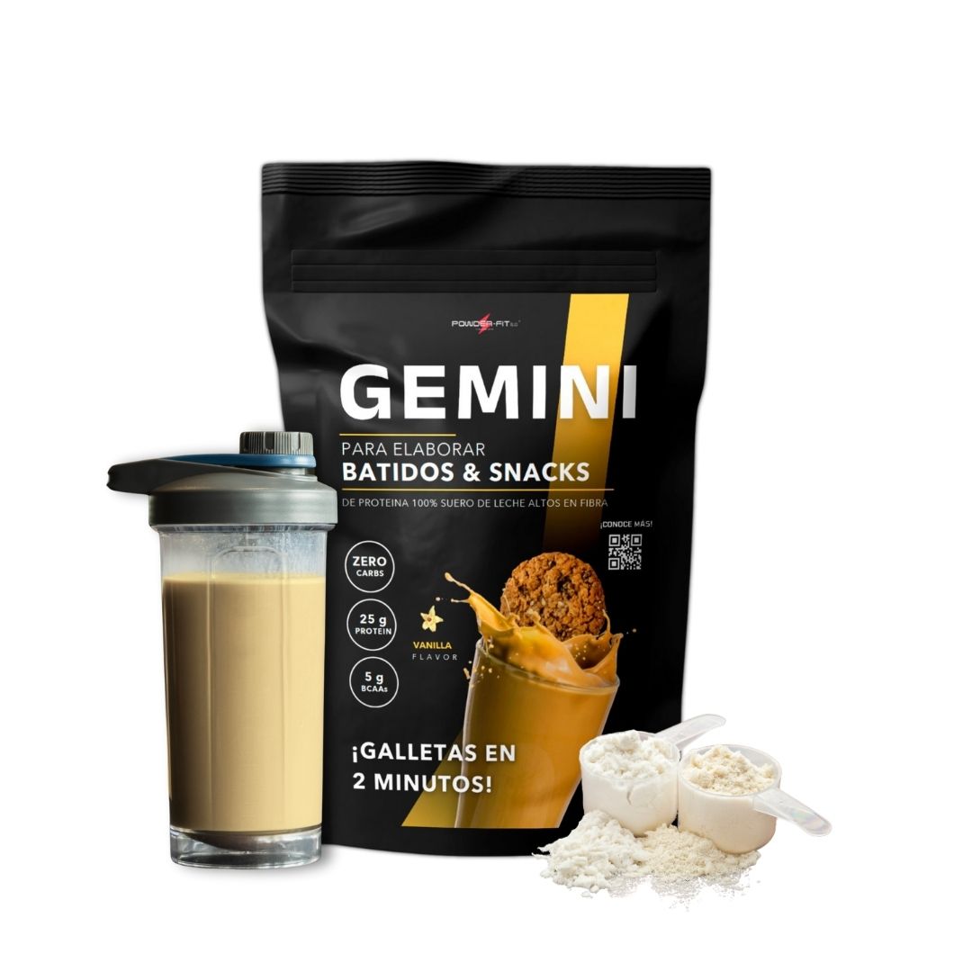 Proteina GEMINI Batidos y Snacks sabor VAINILLA 2 Lb