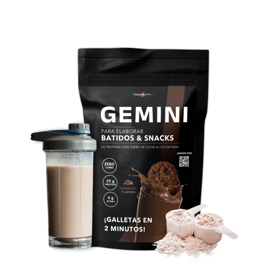 Proteina GEMINI Batidos y Snacks sabor CHOCOLATE 2 Lb